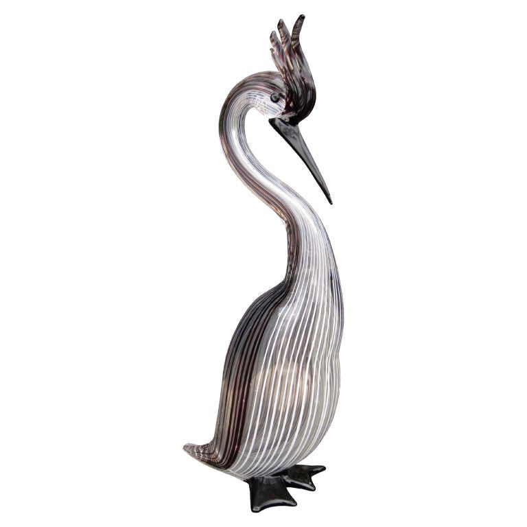 20thC ITALIAN MURANO GLASS BIRD SIGNED L.ZANETTI<br />
AN ATLANTA RESOURCE FOR FINE ANTIQUES<br />
WE HAVE A VERY LARGE INVENTORY ON OUR WEBSITE<br />
TO VISIT GO TO WWW.PARCMONCEAU.COM
