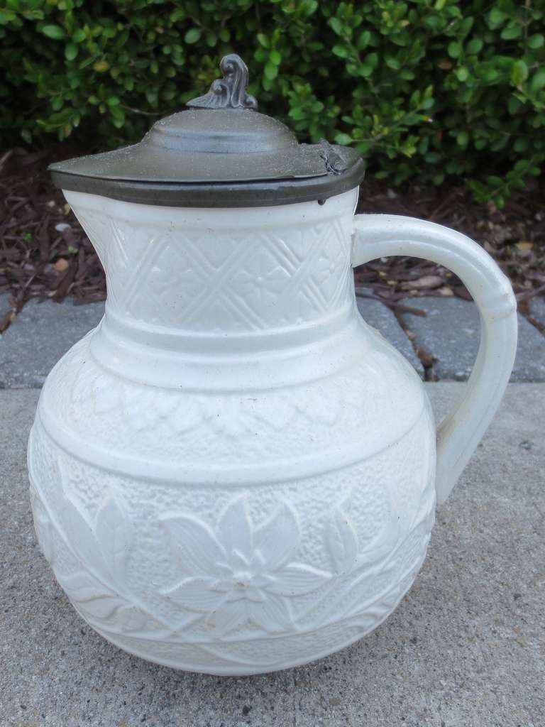 19th Century English Saltglaze Pitchers and Teapots 1