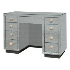 Mid C Mirrored Dressing Table With Large Knobs
