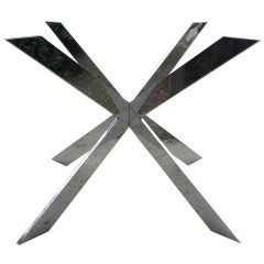 Mid C Crossed Metal Table Base