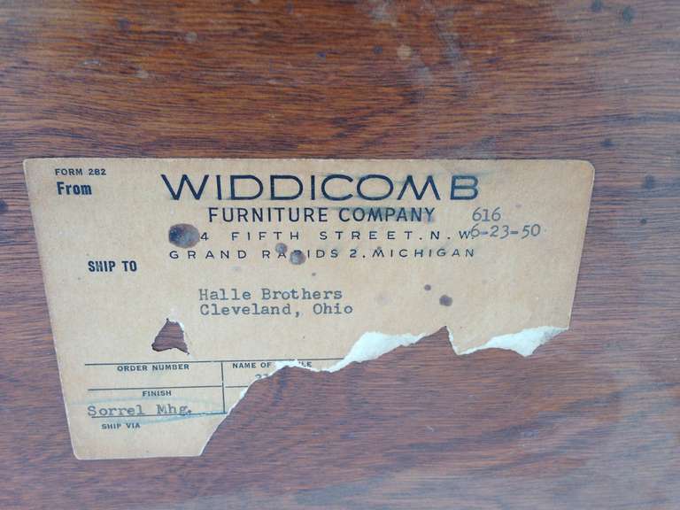 Uncommon Widdicomb Game Table Attributed to Robsjohn-Gibbings c.1950 2