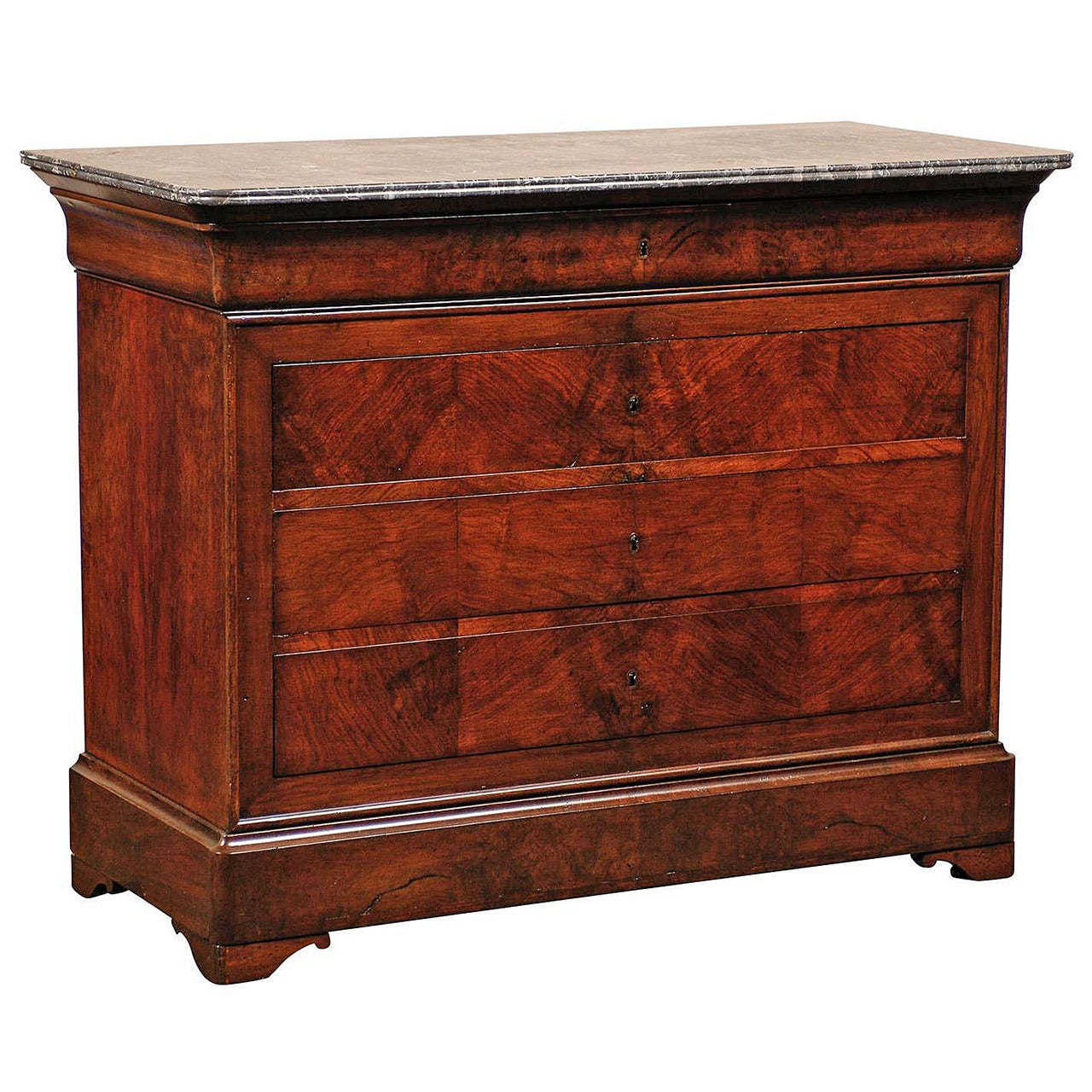 19th Century Louis Philippe Commode with Marble Top