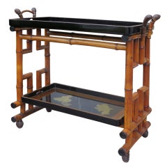 19thc Chinese Two-tier Root Table