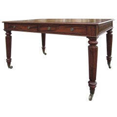 19thc English Writing Desk In The Style Of William IV
