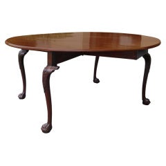 George the 2nd Mahogany Cabriole Drop leaf Table