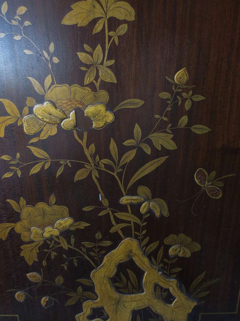 Set of Six Exquisitely Detailed Chinoiserie Panels, Formerly Furniture In Good Condition In Atlanta, GA