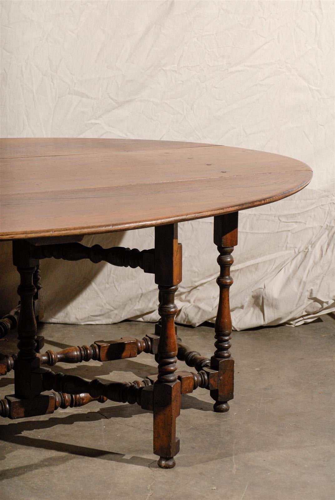 20th Century Large Old Gateleg Table 2