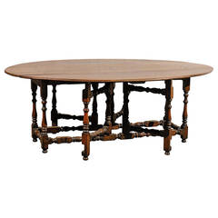 20th Century Large Old Gateleg Table