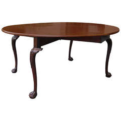 18th-19th Century George II Mahogany Cabriole Drop-Leaf Table 10