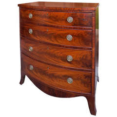 19th Century Bow Front Chest of Drawers