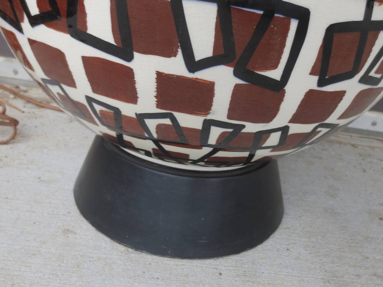 Mid-20th Century Italian Glazed Ceramic Lamp 1