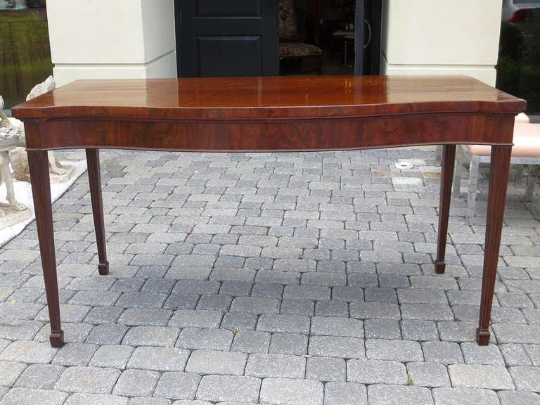 19thc Georgian Style Bowfront Mahogany Server