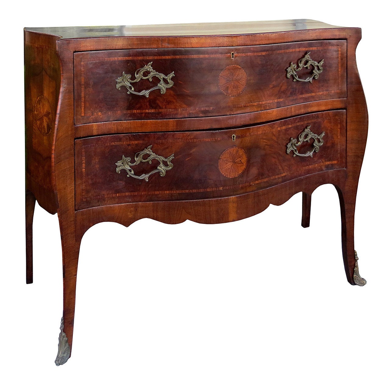 18th-19th century Italian Neopolitan Inlaid Commode