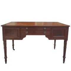 19th Century Mahogany Leather Top Partners Desk