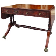 19th Century Regency Style Mahogany Sofa Table