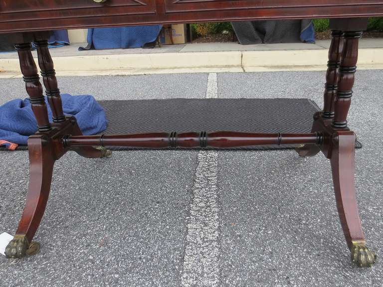 19th Century Regency Style Mahogany Sofa Table For Sale 2