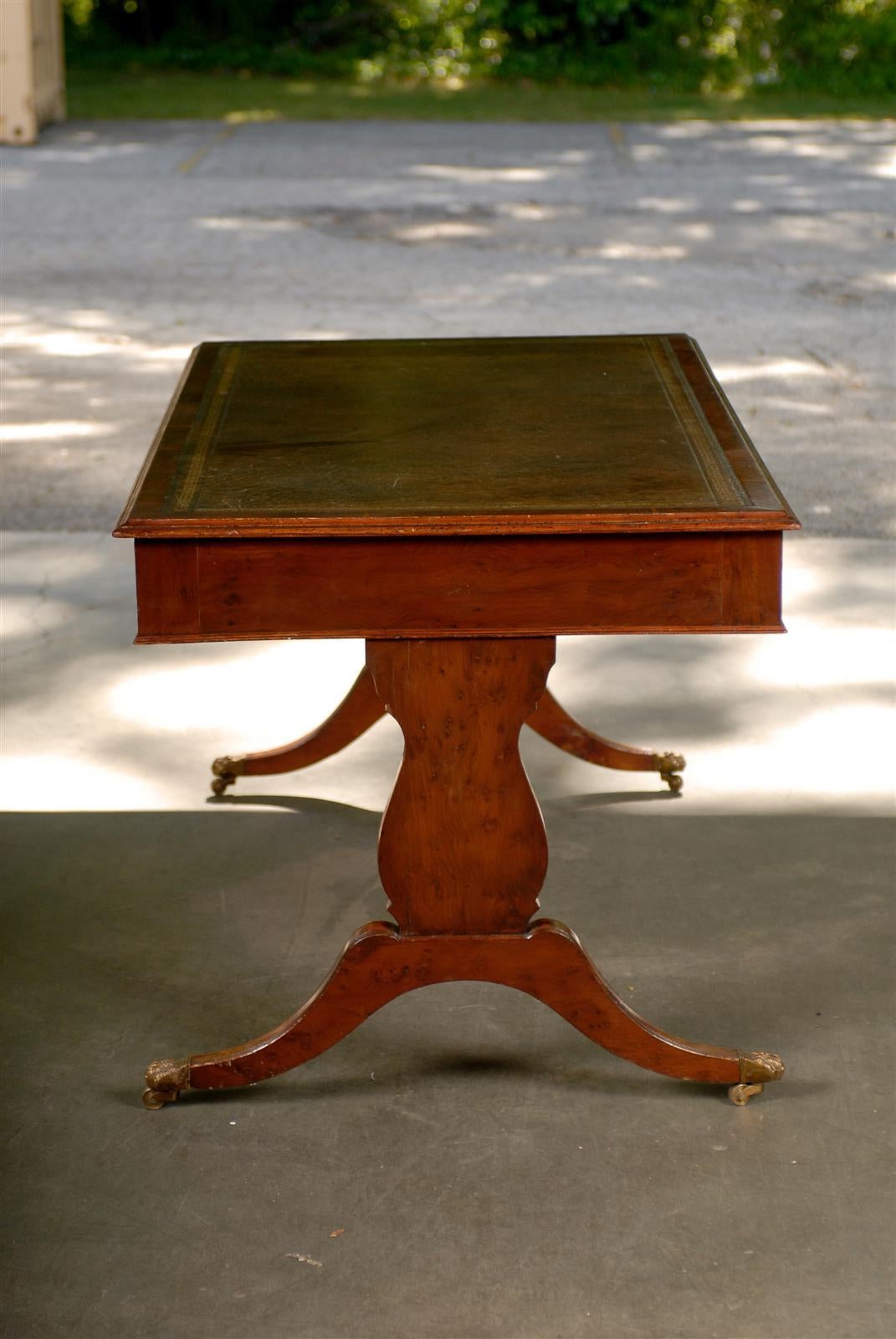 19th Century Mahogany Regency Style Writing Table 7