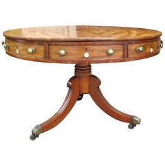 19thc English Regency Mahogany Rent Table