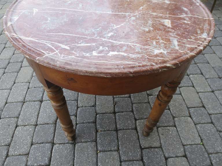 19th Century French Marble Top Table For Sale 2