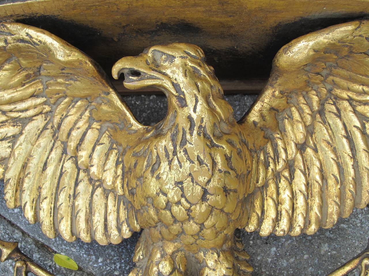 20th Century Gilt Eagle Bracket with Florian Papp, Inc., New York Label In Good Condition In Atlanta, GA