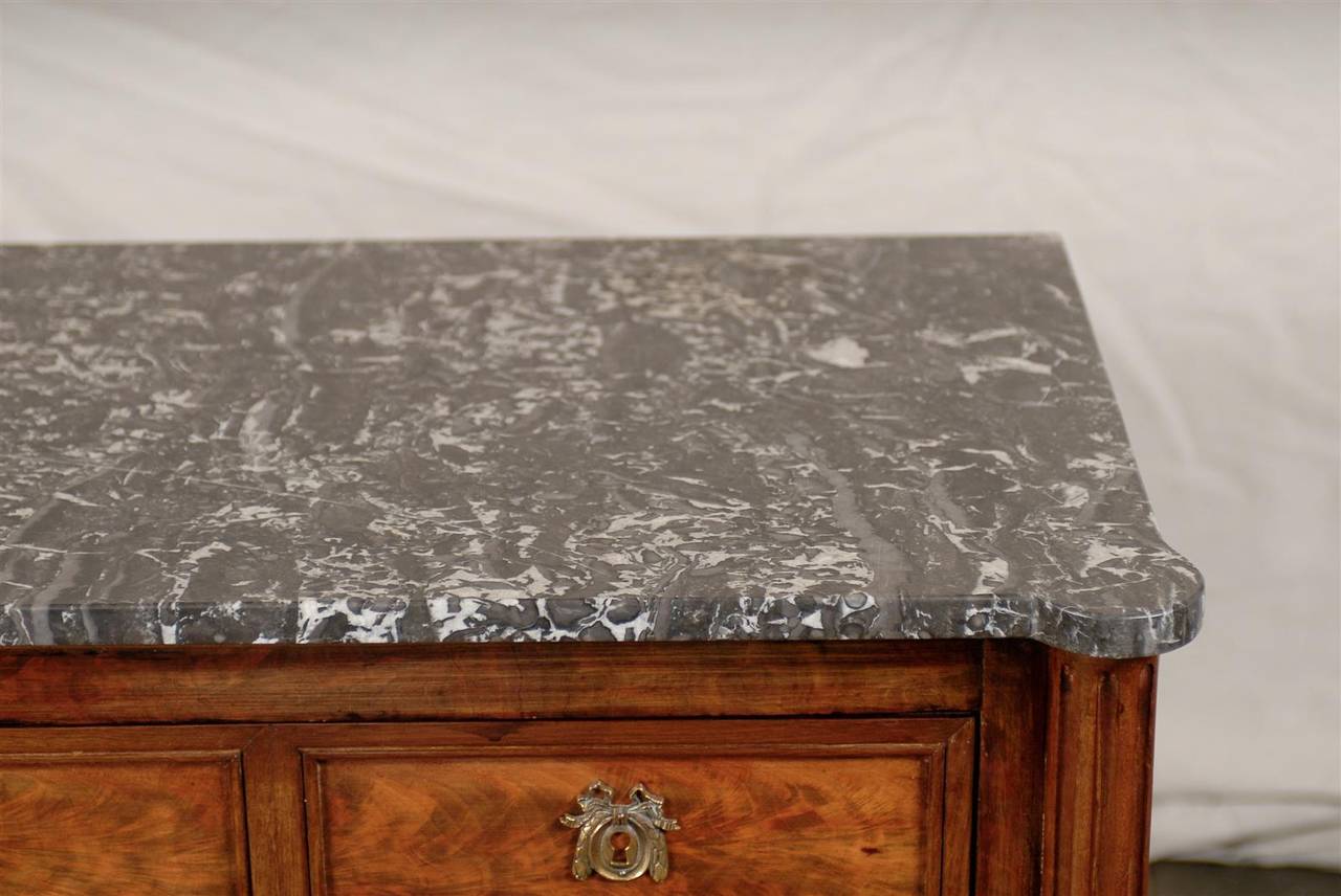 19th Century Marble-Top Mahogany Commode 2