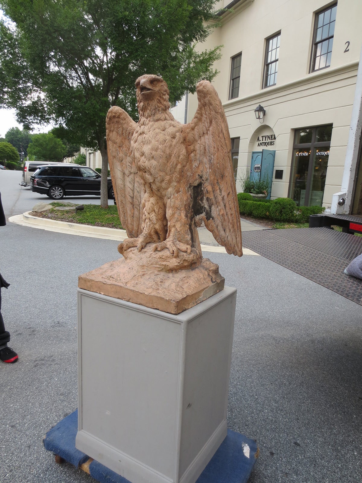 Mid-19th Century Terracotta Eagle, Impressive Scale For Sale