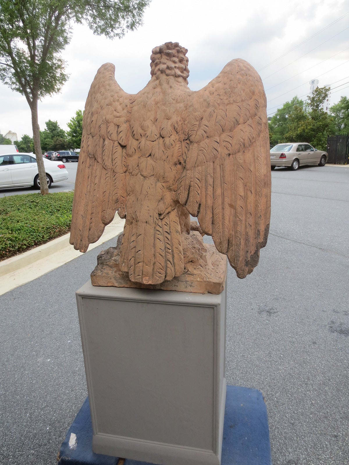 Terracotta Eagle, Impressive Scale For Sale 1