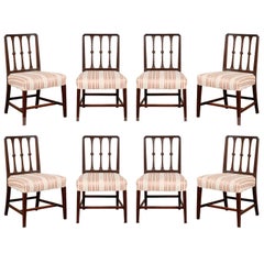 Set of Eight 19th Century Sheraton Dining Chairs