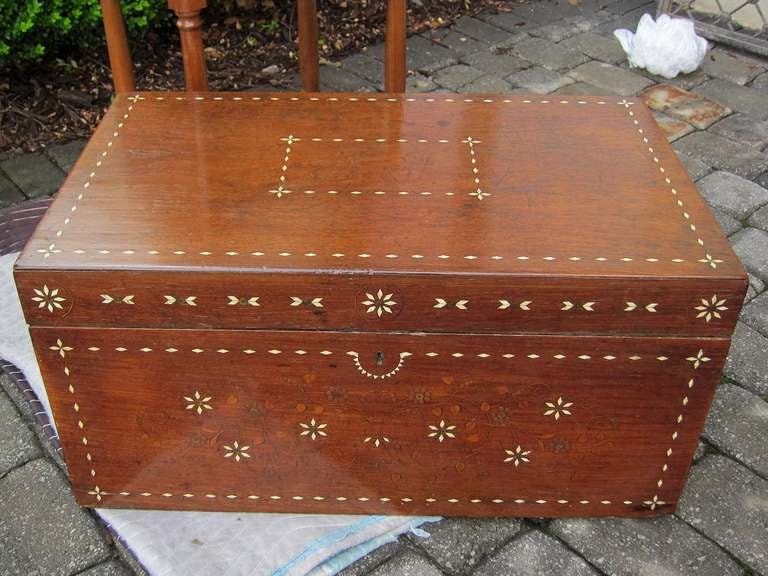 19thC ANGLO STYLE INLAID TRUNK
An Atlanta Resource for Fine Antiques
We have a very large inventory on our website
To visit go to www.parcmonceau.com