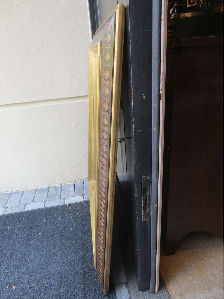 20th Century Inlaid Mirror with Original Glass, circa 1900 