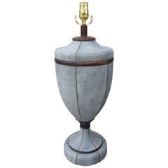 Midcentury Shagreen Lamp in the Manner of Karl Springer