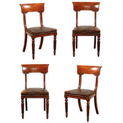 Set of Four 19th Century William IV Mahogany Side Chairs