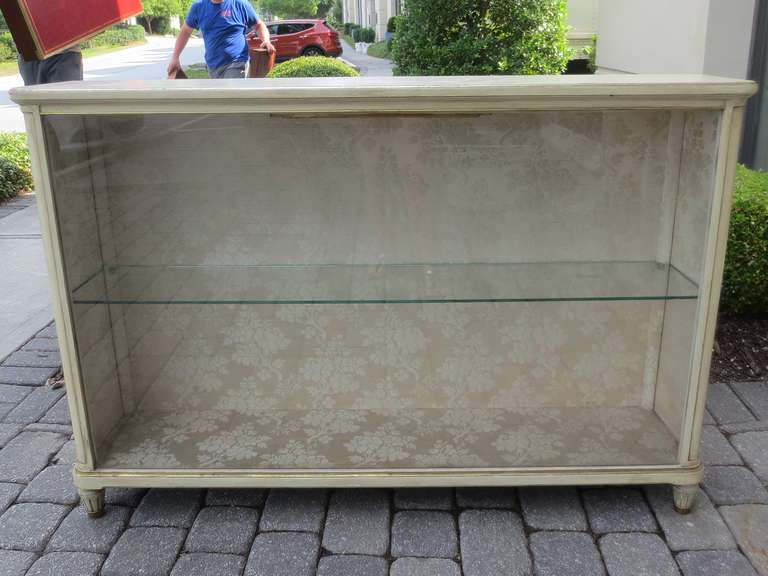 20th century French display case, stamped Jansen.