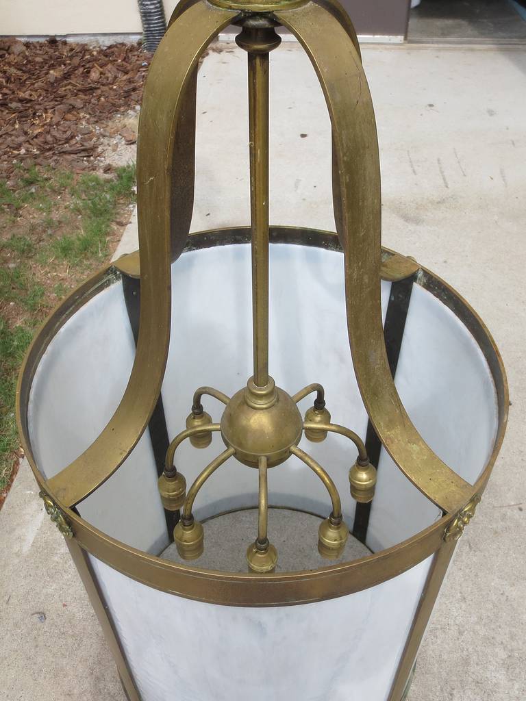 Early 20th century, bronze jumbo lantern.