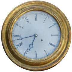 Early 19th Century American Giltwood Clock Face