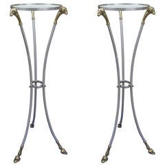 Pair of Midcentury Plant Stands Attributed to Maison Jansen