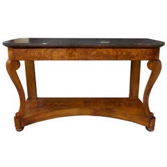 19th Century  Louis Phillipe Console with Marble Top