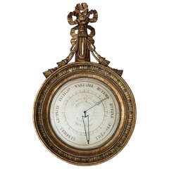18th/19thc French Giltwood Barometer