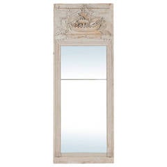 Antique 18th Century French Trumeau Mirror with Ship