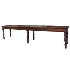 19th Century Walnut Hall Bench 4