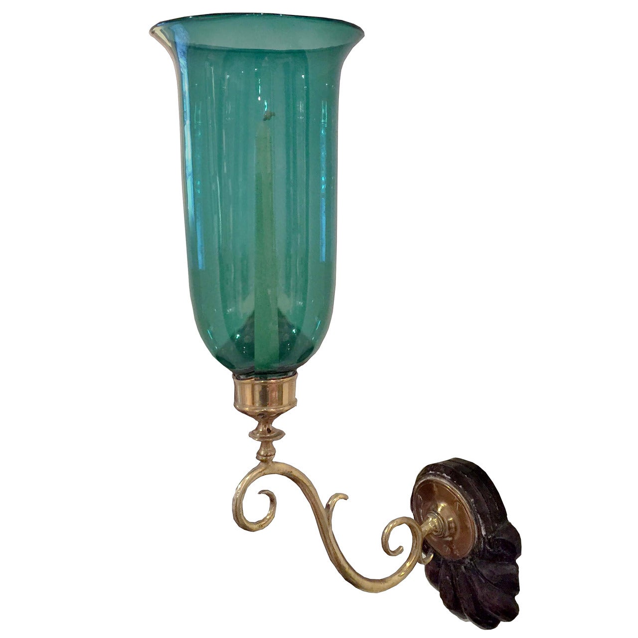 Georgian Style Brass Sconce, 20th Century For Sale