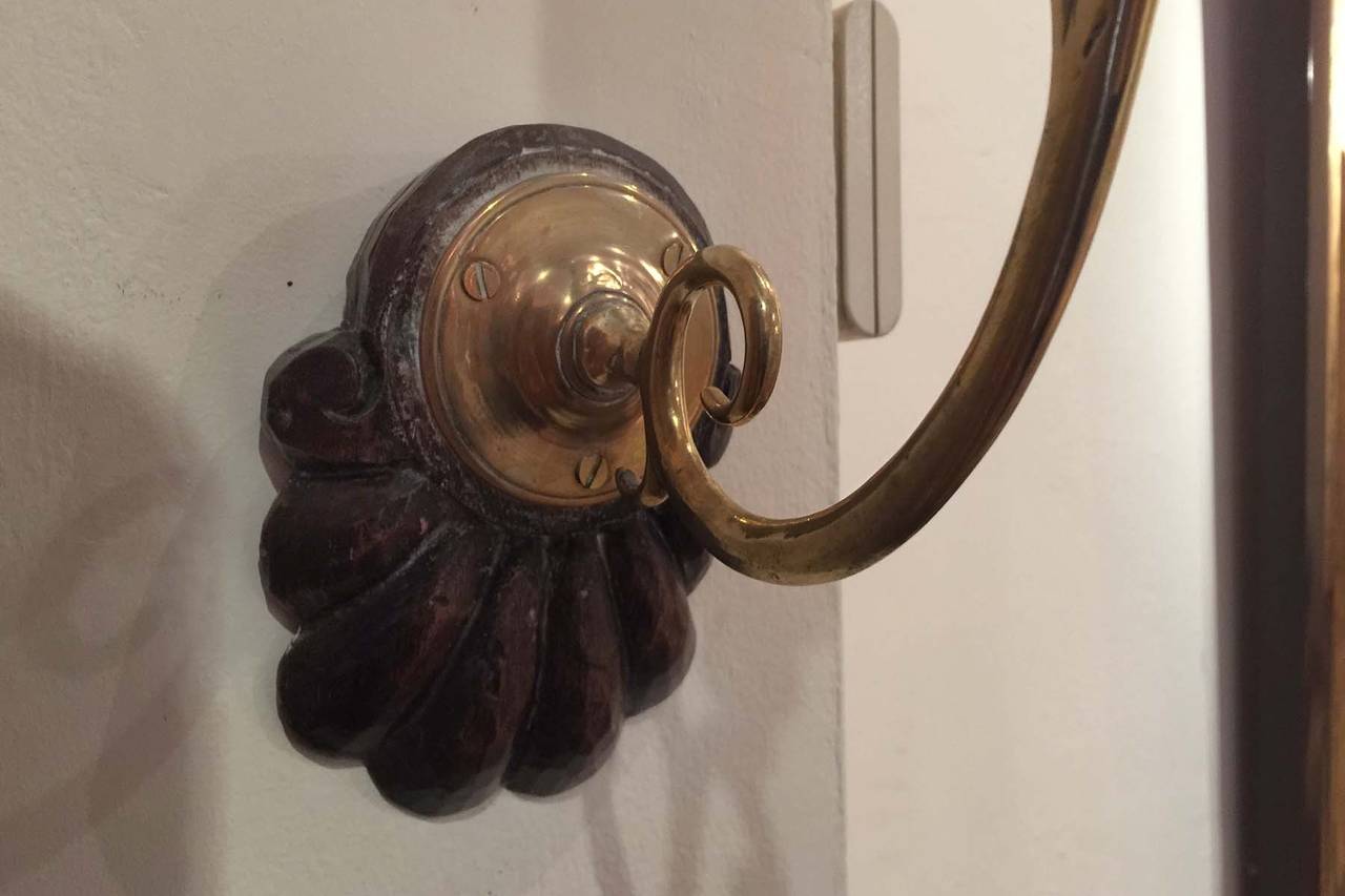 Georgian Style Brass Sconce, 20th Century For Sale 1