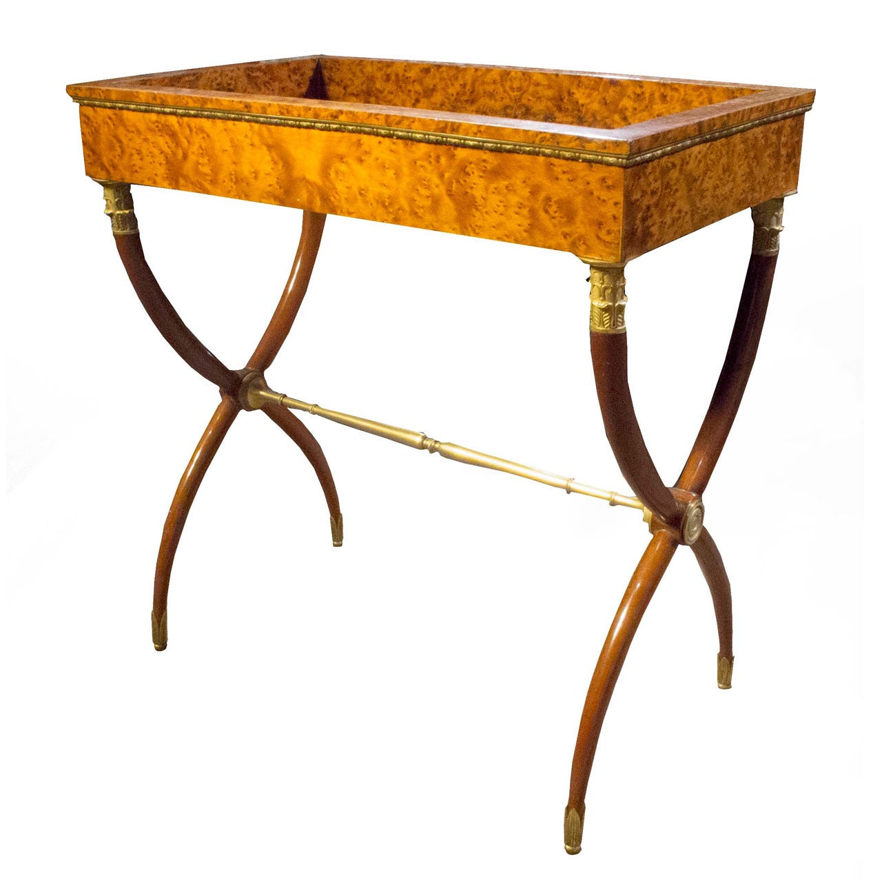 Empire Burl Wood Tray Table circa 1810