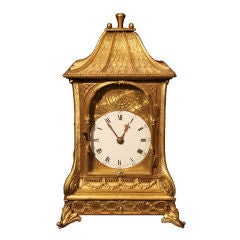 George III Gilt Bronze Bracket Clock