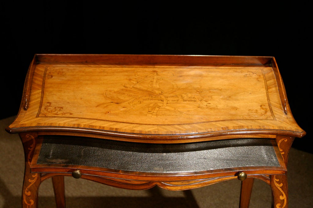 Rococo George III Inlaid Occasional Writing Table, circa 1770 For Sale