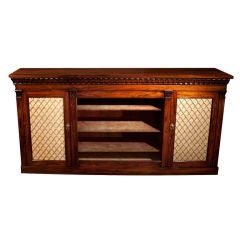 Late Regency Rosewood Side Cabinet. English, Circa 1830