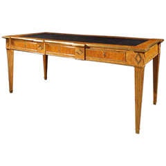 Russian Birch Writing Table in the "Jacob" style.  19th Century