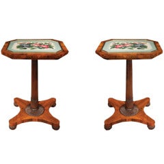 Pair William IV Octagonal Rosewood Small Tables