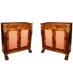 Pair Regency Rosewood Cabinets