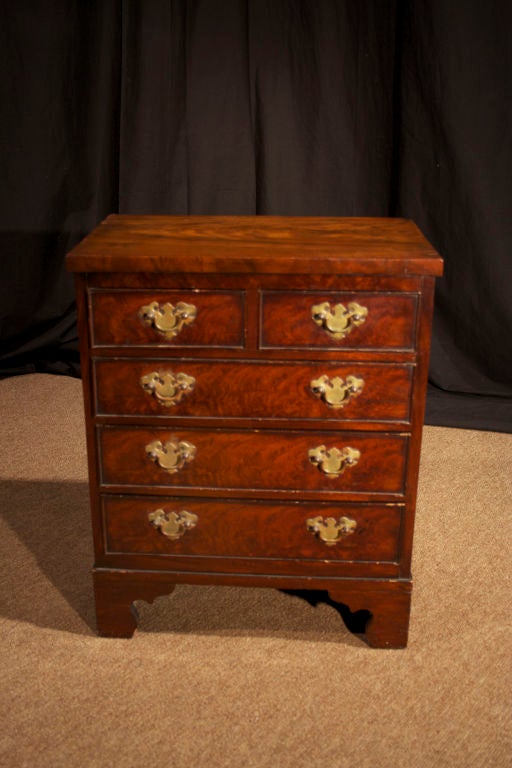 Georgian Style Mahogany Miniature Side Chest In Good Condition In New York, NY